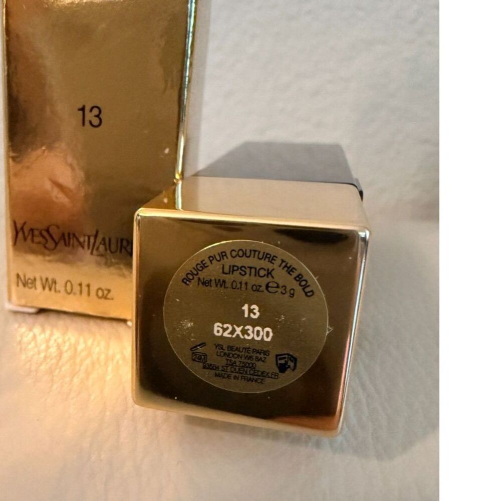 NIB Yves St Laurent Rouge Pur Couture The Bold Lipstick # 13 Nude Era - Picture 3 of 10
